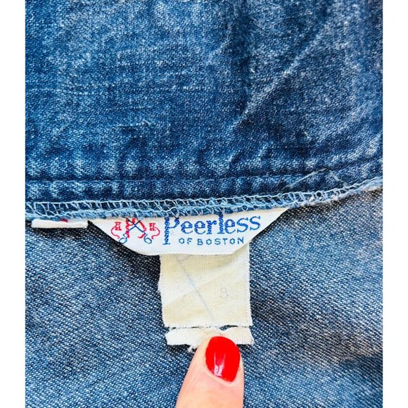 American Vintage Blue Midi A-Line Skirt - Picture 4 of 7